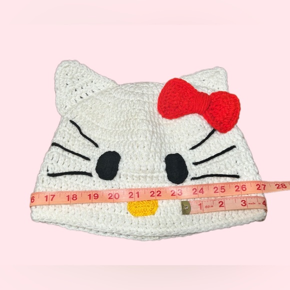 Hand Crafted Adorable Kittie Crochet Beanie by GrandmaMia - Picture 3 of 3